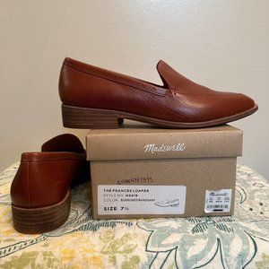 SOLD Madewell The Frances Loafer in Burnished Mahogany, Size 7.5. NEW & SOLD OUT